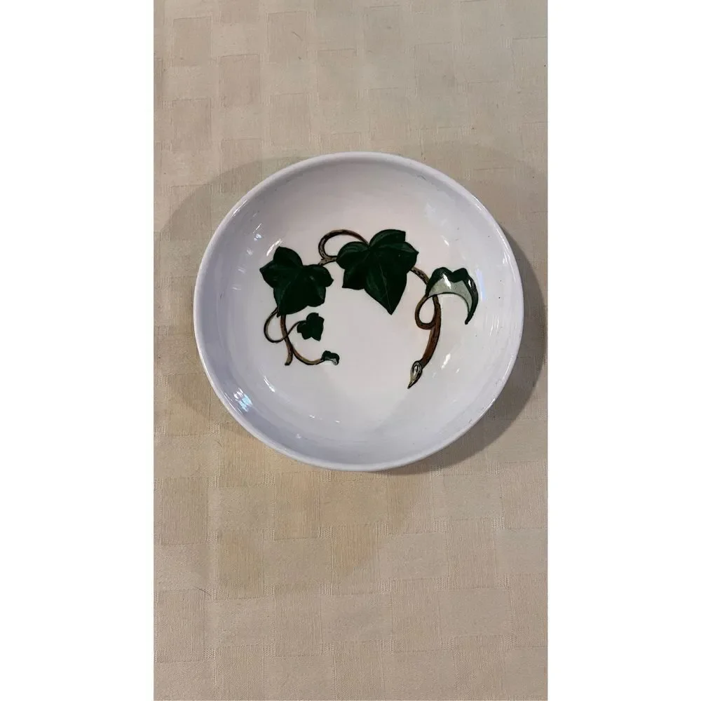 Vintage Metlox Poppytrail California Ivy Handpainted Ceramic Cereal Bowl